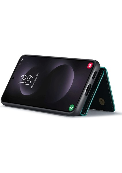 Dg.mıng M2 Serisi Samsung Galaxy S25 Edge Kılıf Pu+Pc+Tpu Telefon Kılıfı Çıkarılabilir Cüzdan-Yeşil (Yurt Dışından) modelleri