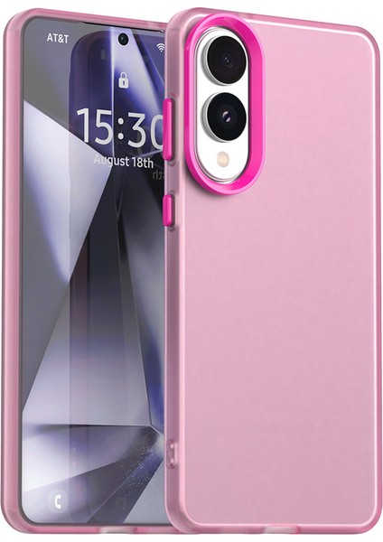 Samsung Galaxy S25 Edge Kılıf Pc+Tpu+Pet Mat Anti-Düşme Telefon Arka Kapağı-Kırmızı (Yurt Dışından)