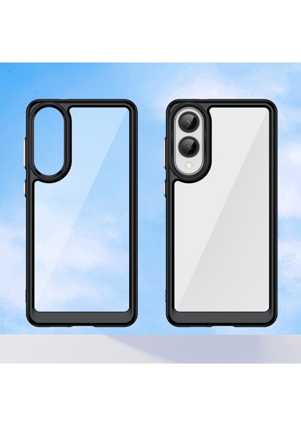 Samsung Galaxy S25 EDGE/S25 Slim Kılıf Tpu+Akrilik Koruyucu Şeffaf Telefon Kılıfı-Siyah (Yurt Dışından) fiyatları