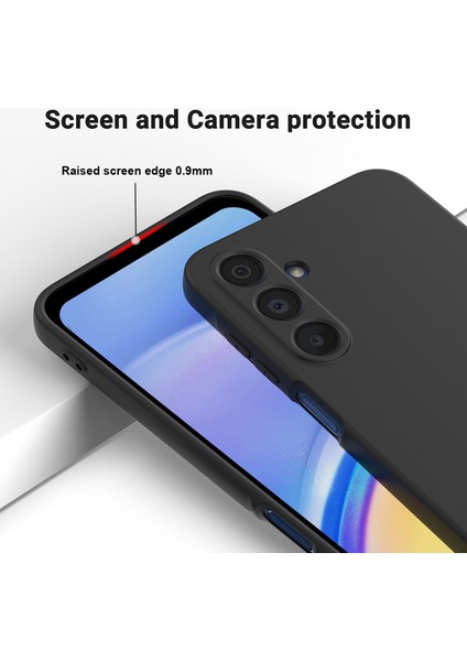 Samsung Galaxy F16 5g/galaxy M16 5g Sıvı Silikon Kılıf Telefon Arka Kapağı El Kayışı Ile-Siyah (Yurt Dışından) modelleri