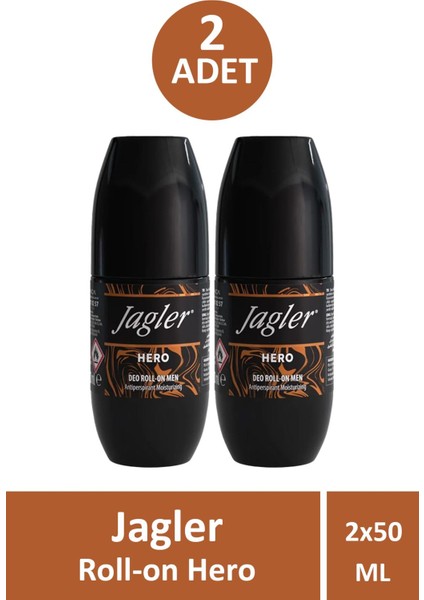 Roll-On Hero Erkek 50 ml 2 Adet