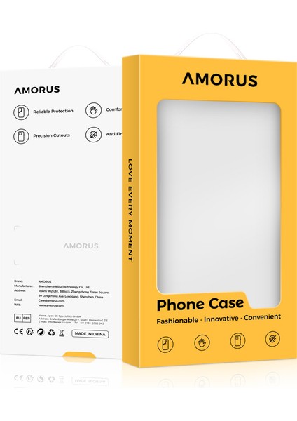 Amorus iPhone 16E Kılıf Darbeye Dayanıklı Yumuşak Tpu Sağlam Telefon Arka Kapağı-Koyu Gri (Yurt Dışından)
