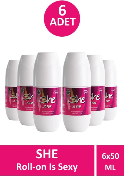 Is Fun Roll-On Kadın 50 ml 6 Adet