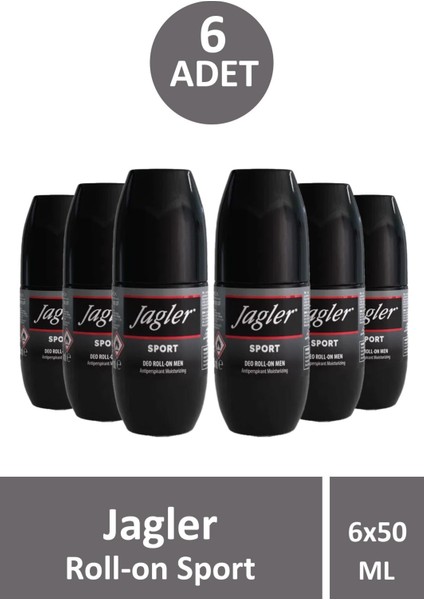 Sport Erkek Roll-On 50 ml 6 Adet