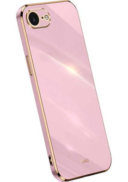 Xınlı iPhone 16E Kılıf Tpu Telefon Kılıfı Elektrokaplama Çerçeveli-Mor (Yurt Dışından)
