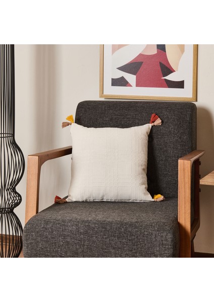 Soft Reine Kırlent - Ekru - 40x40 cm