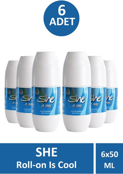 Is Cool Kadın Roll-On 50 ml 6 Adet
