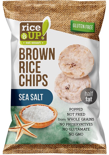 Glutensiz Sea Salt, Brown Rice Chips 60 gr