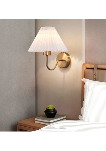 Modern kablosuz şık appliği, sarı ve gold detaylarıyla, metal materyal, E27 duy, bej renk modelleri