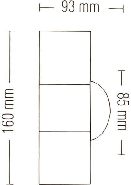 075-008-0002 Manolya-2 Bahçe Aplik - GU10 Duy fiyatları