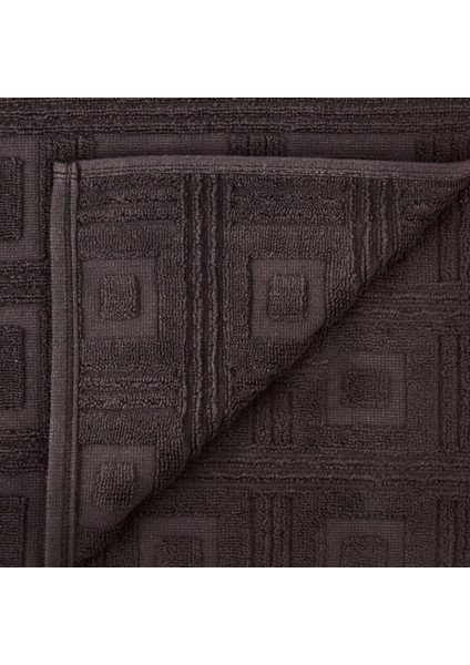 Soft Kybele Ayak Havlusu - Siyah - 50x80 cm