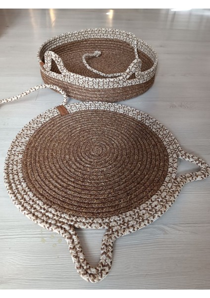 El yapımı doğal hasır ve halat kedi yatağı, şık ve rahat tasarım, 15 cm yüksekliğinde fiyatları