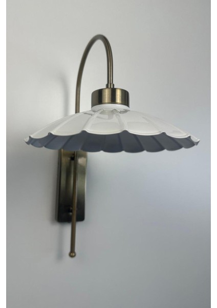 Beyaz Metal Aplik, Salon, Mutfak, Koridor, Kafe, Butik, E27 Duyli, Şık Aydınlatma fırsatları