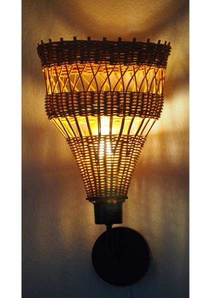 El Yapımı Rattan Aplik Sırma | Zarif Tasarım, Sıcak Aydınlatma fırsatları