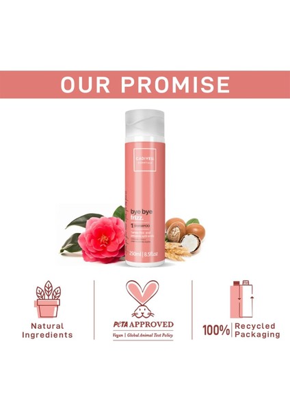 Professıonal Essentials Bye Bye Frizz Şampuan, 250 ml fırsatları