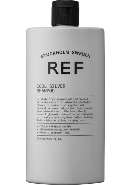 -Ref Cool Silver Shampoo 100 ml Sarı ve Gümüş Renkli Saçlara Özel Şampuan