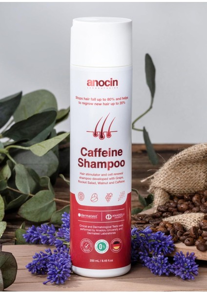 Bitkisel, Parfümsüz, Tuzsuz Sülfatsız Şampuan (Anti Hairloss) 250 ml
