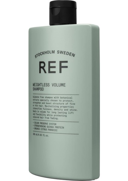 -Ref Weıghtless Volume Shampoo 100 ml Tüm Saç Tipleri İçin Hacimlendirici Şampuan
