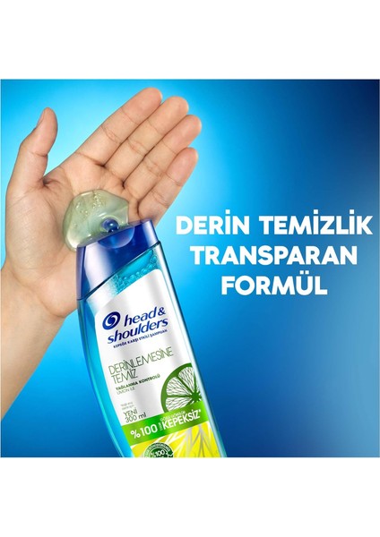Head & Shoulders Derinlemesine Temizlik Şampuan Yağlanma Kontrolü Limon 300 ml