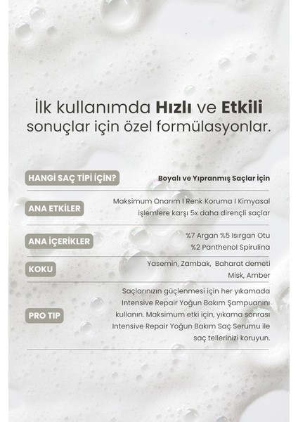 Intensive Repair, Yıpranmış Saçlar İçin Bakım Şampuanı, Seyahat Boy, 100 ml fırsatları
