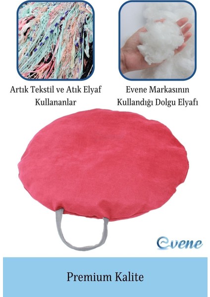Kedi Yatağı Evcil Hayvan Kedi Minderi 65 cm Evcil Hayvan Simit Yuvarlak Yumuşak Yatak Minder