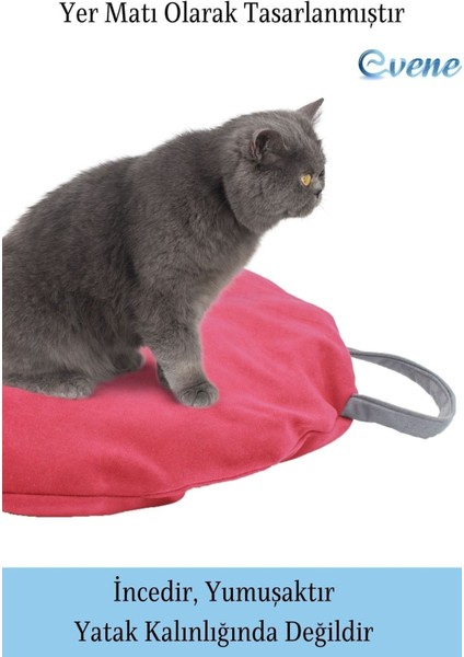 Kedi Yatağı Evcil Hayvan Kedi Minderi 65 cm Evcil Hayvan Simit Yuvarlak Yumuşak Yatak Minder