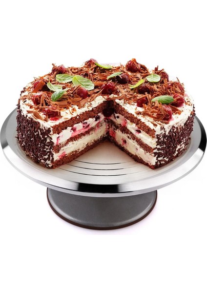 Renkli metal pasta sıvama standı, şık ve kullanışlı tasarım, 32 cm çap, 1 yıl garanti