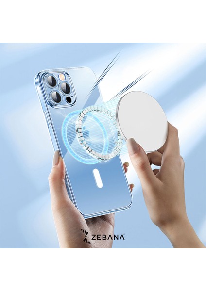 Zebana Samsung Uyumlu Şeffaf Magsafe Şarj Destekli Pro Silikon Kılıf indirimleri