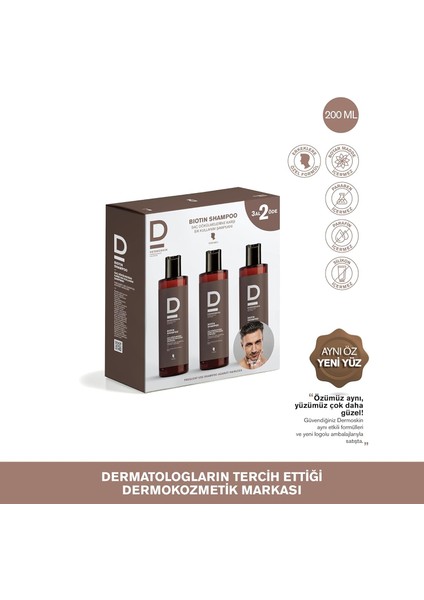 Biotin Şampuan 3 Al 2 Öde Kofre Erkek 1 Paket (1 x 200 Ml)