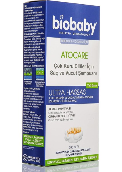 Atopik Ciltler Için Şampuan 300 ml