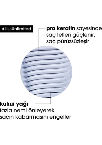 L'oreal Professıonnel Paris Serie Expert Liss Unlimited Elektriklenme Karşıtı (Ve Yoğun Yumuşaklık Veren) Şampuan 300 ml indirimleri