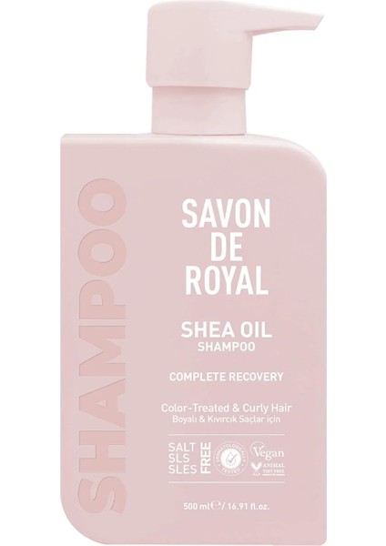 Shea Yağı Boyalı ve Kıvırcık Saçlar Için Iyileşme Etkili Şampuan, 500ML