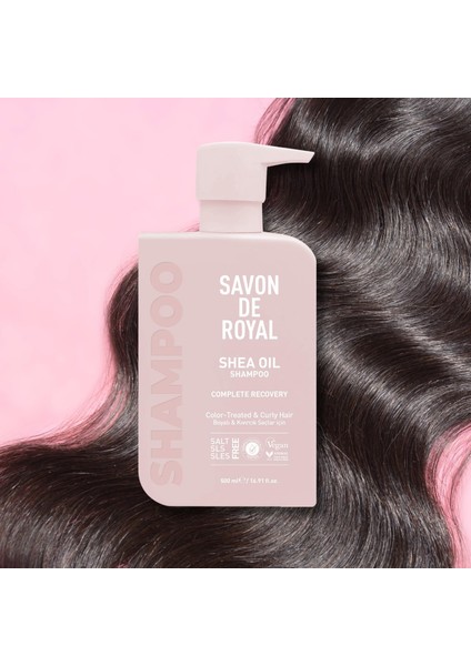 Shea Yağı Boyalı ve Kıvırcık Saçlar Için Iyileşme Etkili Şampuan, 500ML