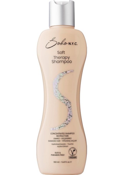 Konsantre Şampuan-Soft Therapy-Onarıcı (Aşırı Yıpranmış Saçlar) 160 ml