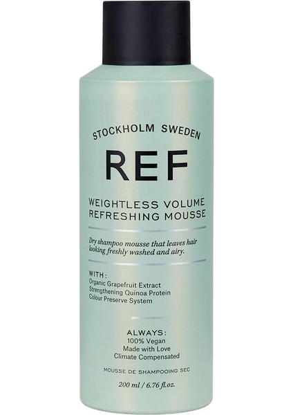 -Ref Weıghtless Volume Refreshıng Mousse 200 ml Köpük Kuru Şampuan