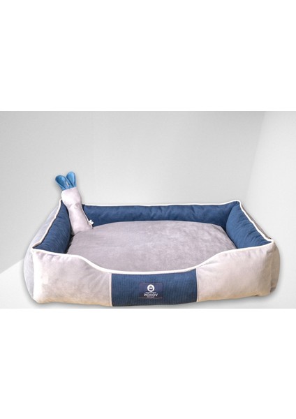 Premium Soft Seri Çift Renk Iç Mekan Fermuarlı Yıkanabilir Kedi ve Köpek Yatağı Small