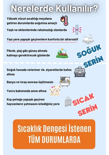 Serin Xl (80X60CM) - 4 Mevsim Kedi/ Köpek Matı, Sıcak Veya Soğuk Kullanılabilen Minder Yatak modelleri