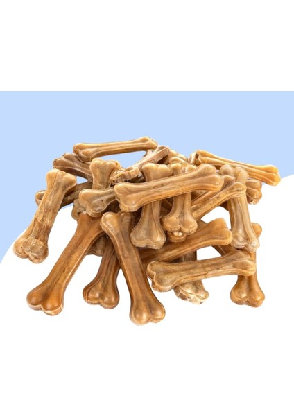 Naturel Press Diş Kaşıyıcı Köpek Çiğneme Kemiği 8cm 50LI Paket