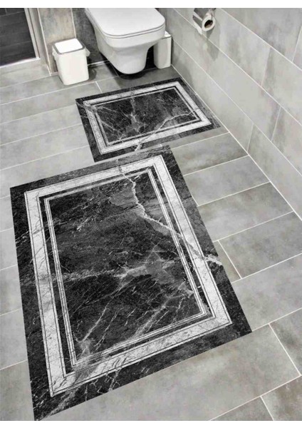 Dijital Baskılı 2 Li Banyo Paspası