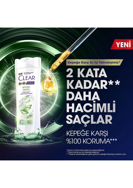 Women Şampuan Bitkisel Sentez Aloe Vera & Çay Ağacı Yağı 350 ml