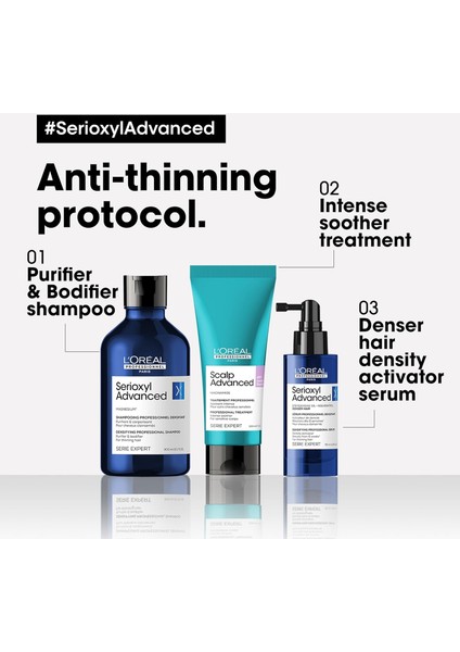 Paris Serie Expert Serioxyl Advanced Yoğunluk Kazandıran Şampuan 300 ml