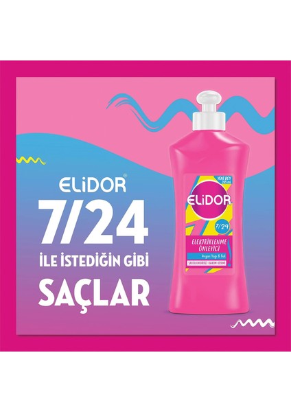 7/24 Şekillendirici Saç Bakım Kremi Elektriklenme Önleyici Argan Yağı & Bal 265 ml modelleri