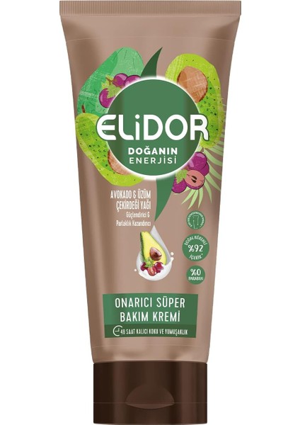 Doğanın Enerjisi Süper Saç Bakım Kremi Avokado ve Üzüm Çekirdeği Yağı (170 ml)