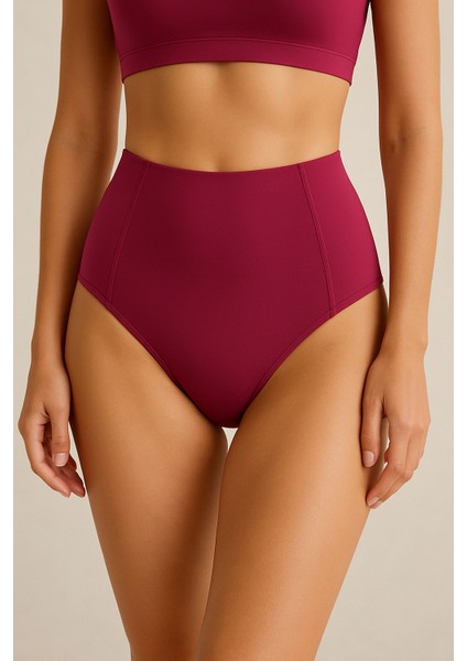 Fuşya Sculptfit Yüksek Bel & Toparlayıcı & Şekillendirici Bikini Altı
