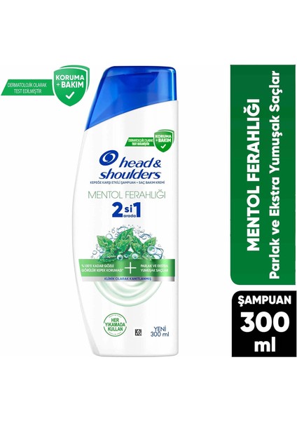 Mentol Ferahlığı 2'si 1 Arada Şampuan 300 ml