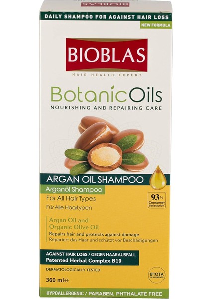 Bıoblas Botanic Oils Argan Yağlı Şampuan (360 Ml)