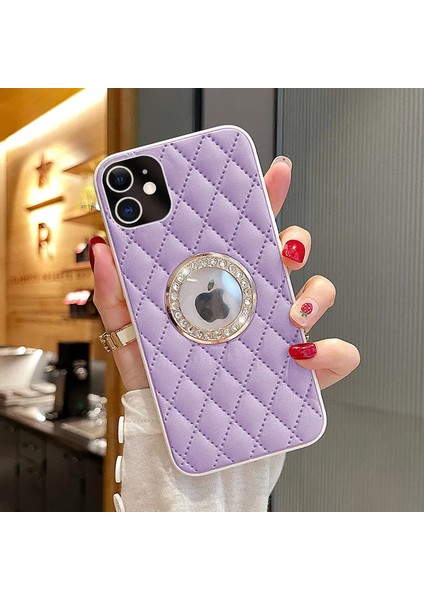 Zebana Iphone Uyumlu Diamond Premium Deri Kılıf