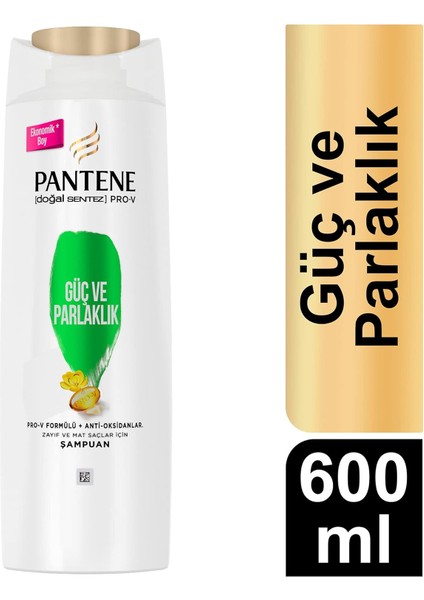 Doğal Sentez Güç ve Parlaklık Şampuan 600 ml