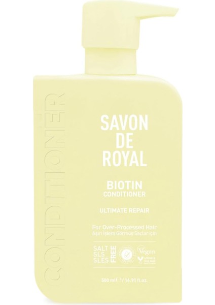 Biyotin İçeren Aşırı İşlem Görmüş Saçlar İçin Onarım Etkili Saç Kremi, 500 ml