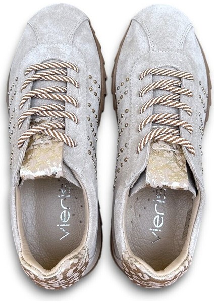 Loreva Açık Bej Süet Hakiki Deri Fashion Troklu Kadın Sneaker indirimleri